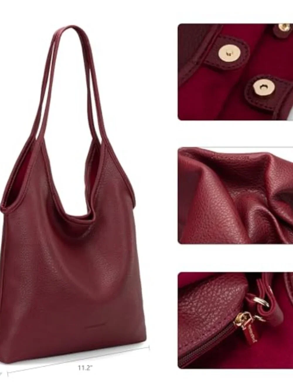 BRAND NEW Red Slouchy Hobo Bags for Women